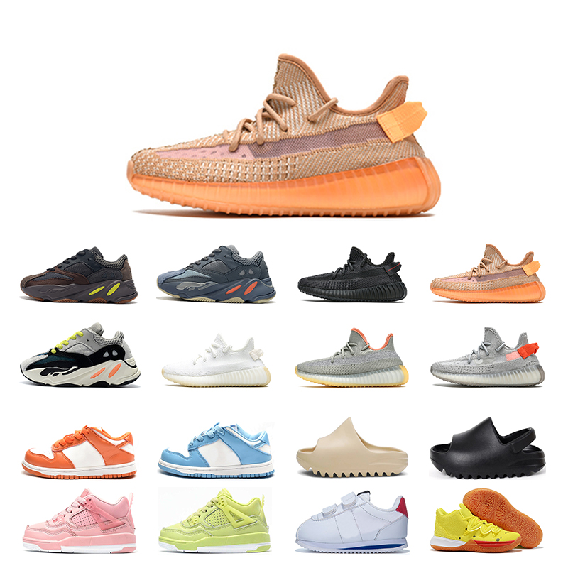 

running shoes 700 Big Kids Sneakers Solid Grey Mauve black white university bule children boy girl sport fashion outdoor Breathable size 25-35