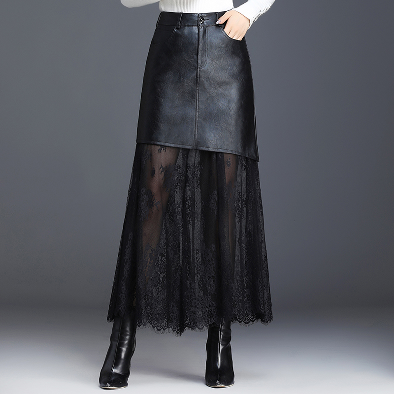

Big Size Lace Plutonium Couture Autumn and Winter New Popular Waist Mid-length Hip Skirt Jcaj