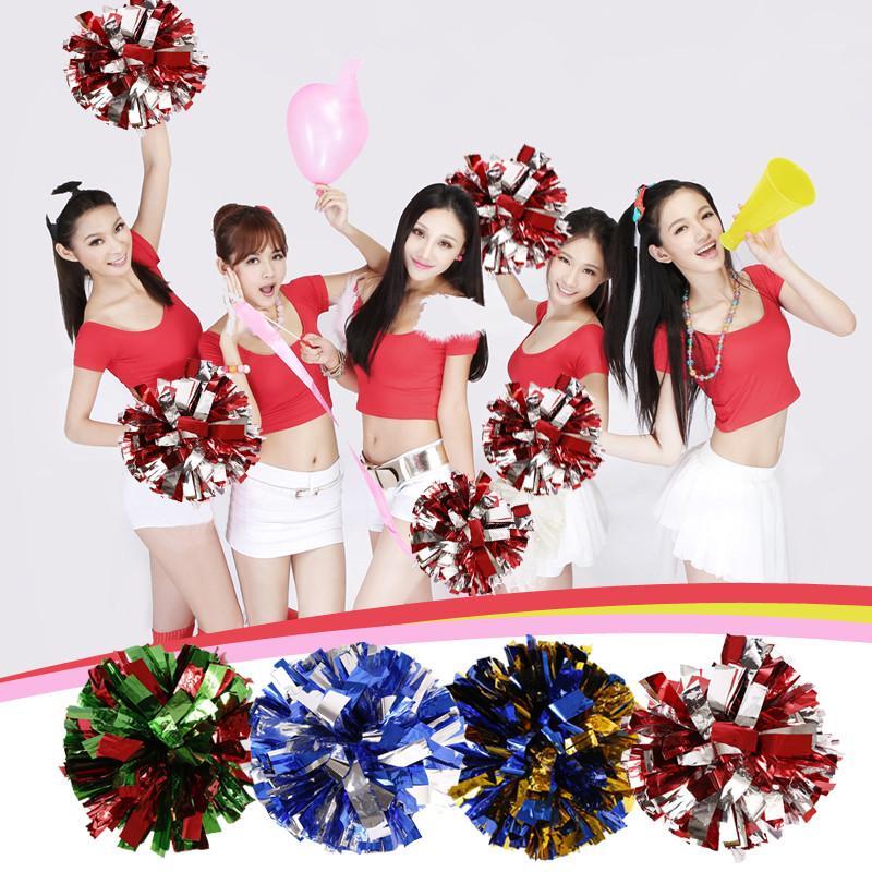 

Cheerleading Rose Mix Blue Single Paragraph Pom Poms Cheer Supplies#18371