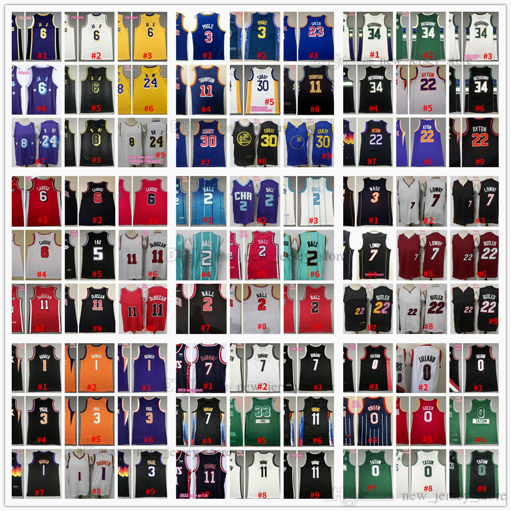 

75th City Basketball Jerseys 3 Anthony 6 James Davis 7 Carmelo 13 Harden Kevin 11 Kyrie Durant Irving Luka 0 Westbrook 77 Doncic 15 Nikola 27 Jamal Jokic Murray Jersey, Choose number on picture