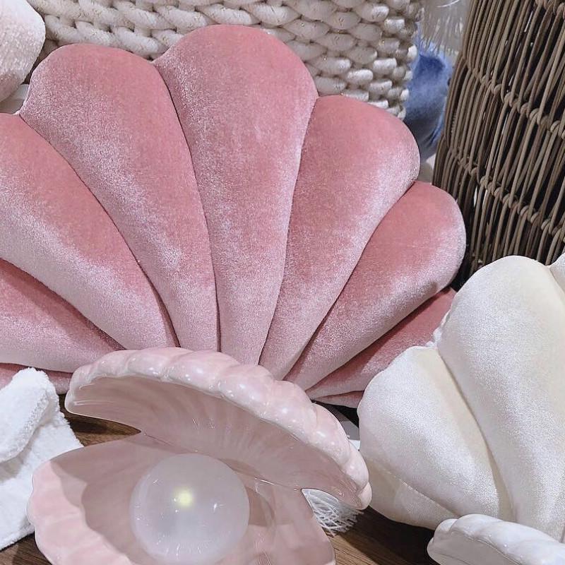 

Cushion/Decorative Pillow Cushion Decorative Love Present Soft Shiny Big Shell Warm Room Home Sofa Chair Bedding Decorating Coussin