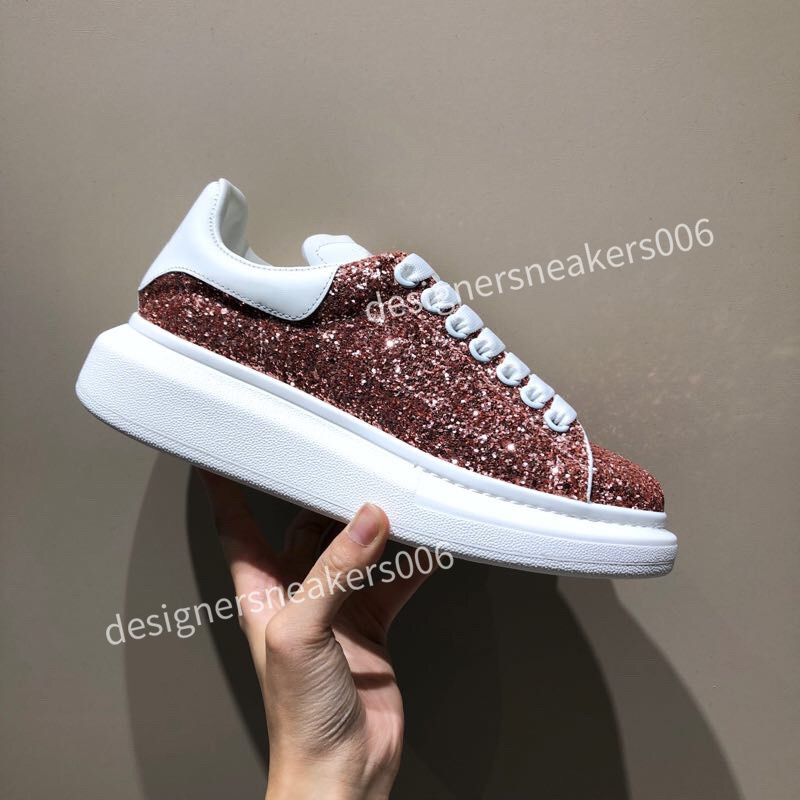

2021 High Quality Outdoor Shoes Leather Platform Dress Wedding Casual Sneakers For Men Women Ladies Sports Designers Trainers Sequins Sequins size34-46, 11