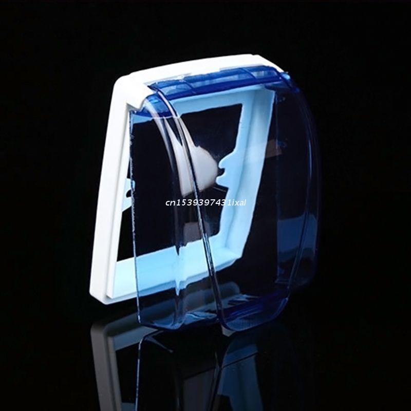 

Bath Accessory Set Plastic Wall Switch Waterproof Cover Box Light Panel Socket Doorbell Flip Clear Bathroom Kitchen Dropship