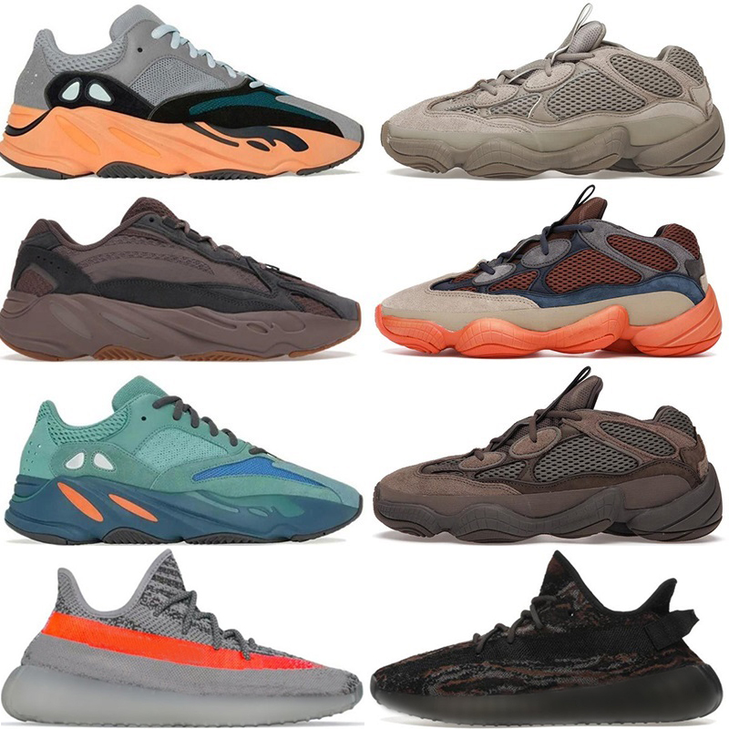 

Runing Shoes 700 Wash Orange Mauve Solid Grey Faded Azure v2 Mens Designers Sneakers 500 Clay Brown Taupe Light Womens Trainers Beluga Reflective KanyesWest 36-48, Without box-13