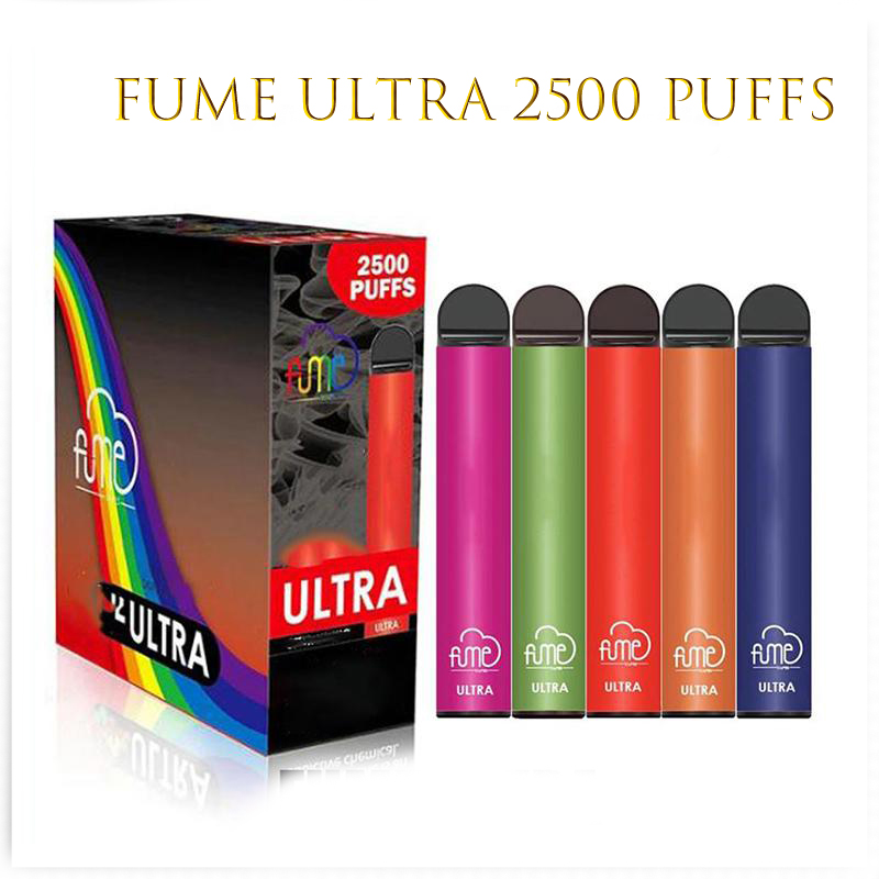 

Fume Ultra 2500 Puffs Disposable Vape Pod Device 850mah Battery 9ml Cartridge Starter Kit pk Puff plus extra bang xxl EZZY DHL FREE