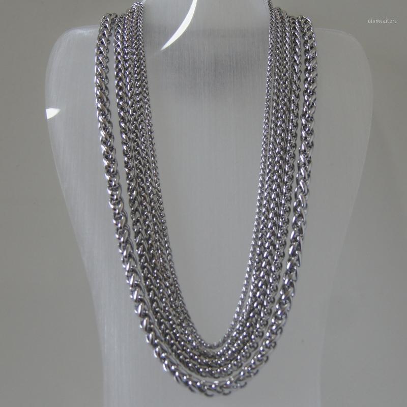 

Men/boy/kids 5mm Width & Length 7''-40'' Basket Link Men/boy Silver Stainless Steel Bracelet Or Necklace 1pc Chains
