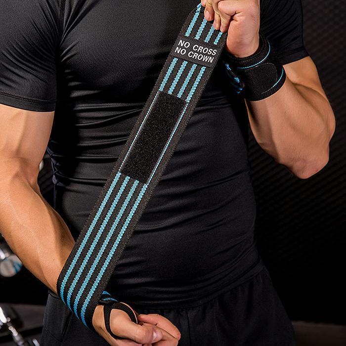 

Wrist Support 1 Piece Elastic Sport Bandage Wristband Hand Gym Brace Wrap Tennis Cotton Weat Band Fitness Powerlifting, Yellow