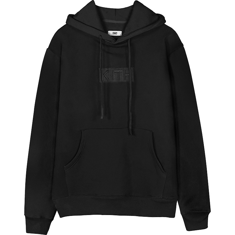 

2021 New High Quality Winter Kiss Box for Men and Women' Super Hip Hop Embroidered Keith Shirt T-shirt Hoodie Ksuf, Black