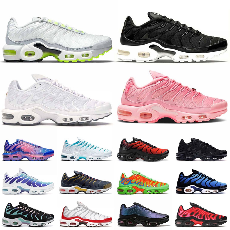 

Vapourmax Tn Plus Mens Womens Running Shoes Big Size Us 12 Triple Black White Purple Fire Pink air max airmax Bred Blue Men Women Sports Sneakers Trainers EUR 36-46, 40-46 oreo