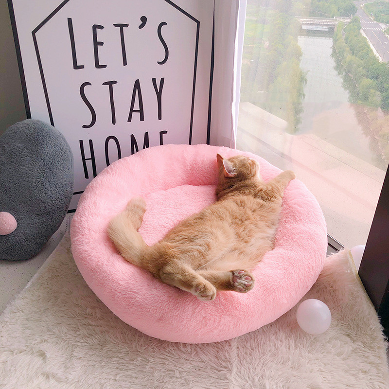 

2021 New Super Soft Layer to Style Animal Cat Round Winter Hot Bag Sleeping Pillow Puppy From Canine Dog Jeqm