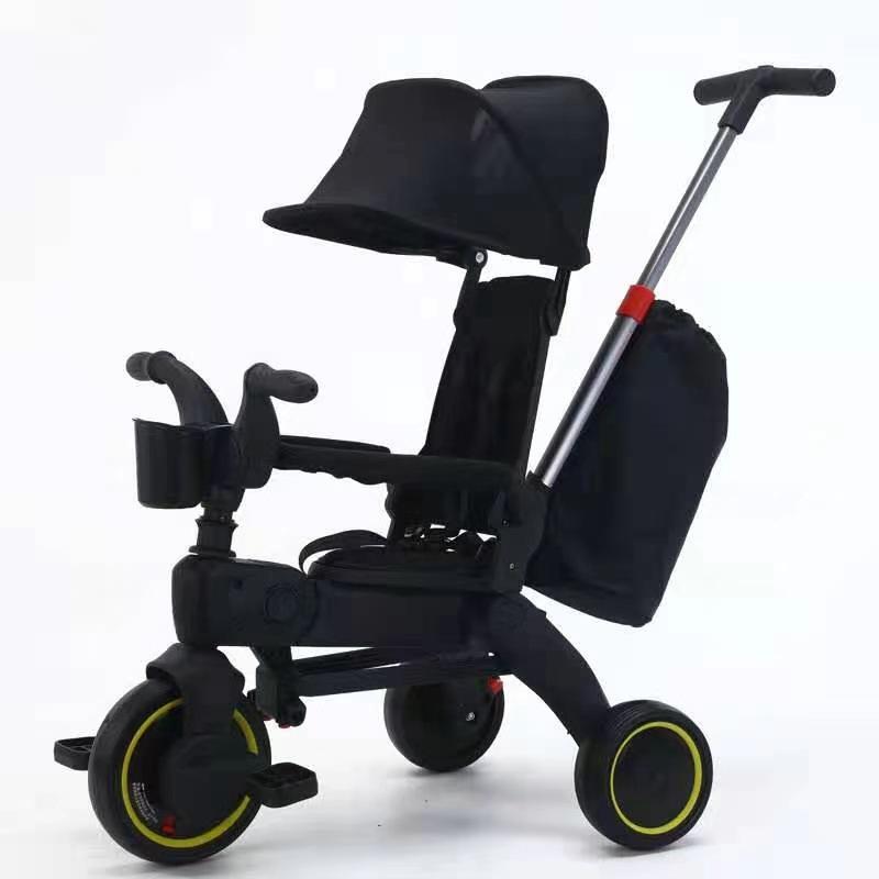 

Stroller Parts & Accessories Children's Tricycle Lightweight Folding Baby Multi-purpose Three Whell Car For 1-3-5 Years Old