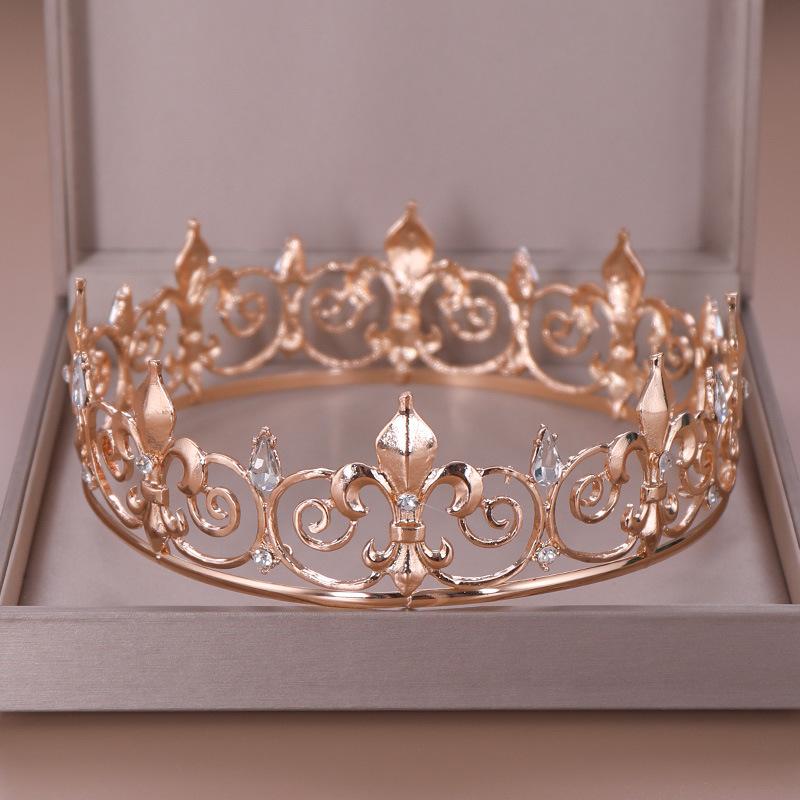 

Hair Clips & Barrettes GETNOIVAS Baroque Luxury Hollow Tiaras De Noiva Jewelry Metal Crowns Bride Headpiece Pageant Wedding Accessories VL, Golden;silver