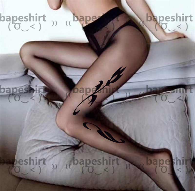 

Top Thin Tights Silk Smooth Hipster Women's Designer Stockings Outdoor Nightclub Party Focus Top Quality Dress Up Luxury Socks, As pic