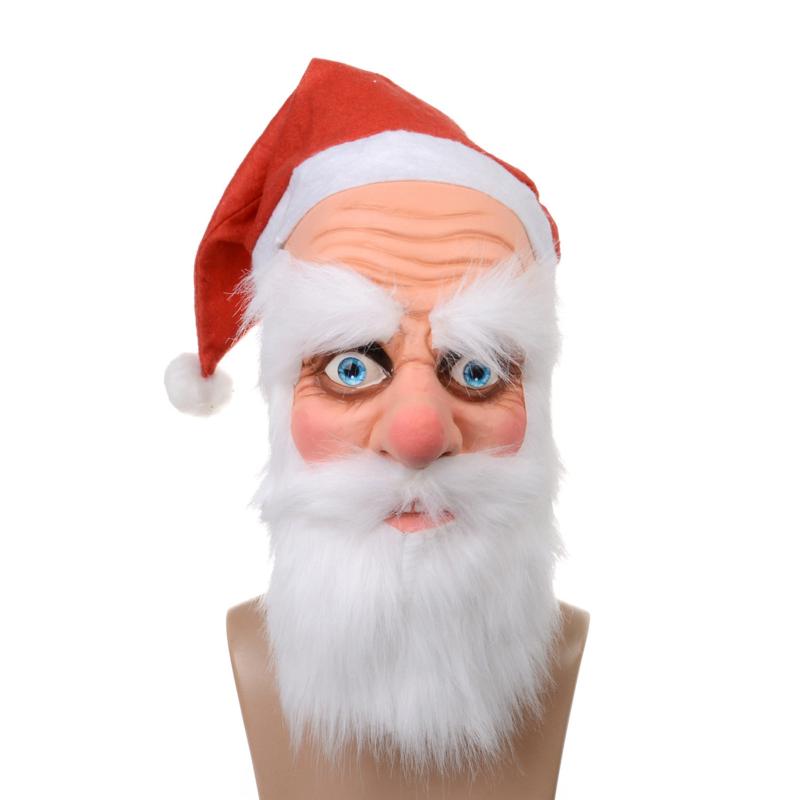 

Other Event & Party Supplies Merry Christmas Santa Claus Mask Headgear Latex Masks Cosplay Halloween Performance Props Xmas Outdoor