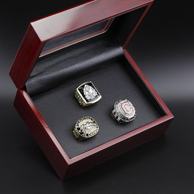 

1948 1995 2016 Cleveland Indian baseball championship ring set 3 pieces1