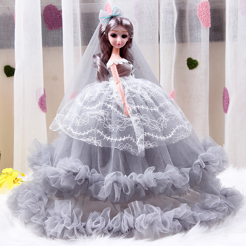 2021 Misty Barbie doll set wedding dress girl gift princess children's toys-image-719044221