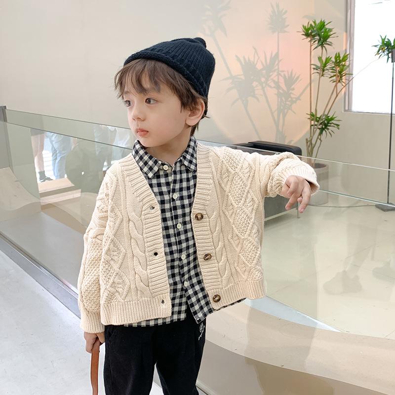 

Pullover Girls Sweater Wool Coat Outwear 2022 Perfect Thicken Warm Winter Autumn Knitting Plus Size School Children's Clothing, Beige
