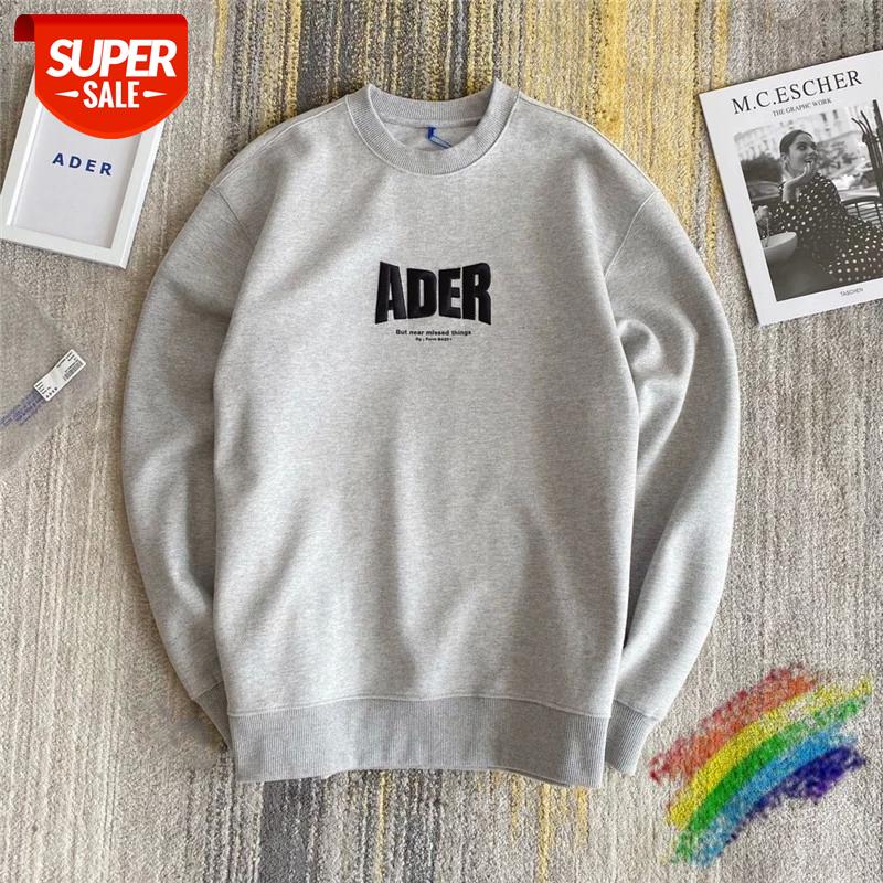 

Embroidery ADER ERROR SWEATSHIRT Men Women 1:1 High Quality Adererror Hoodie Letter Z-stitch Ader Hoodies #Cr90, Black