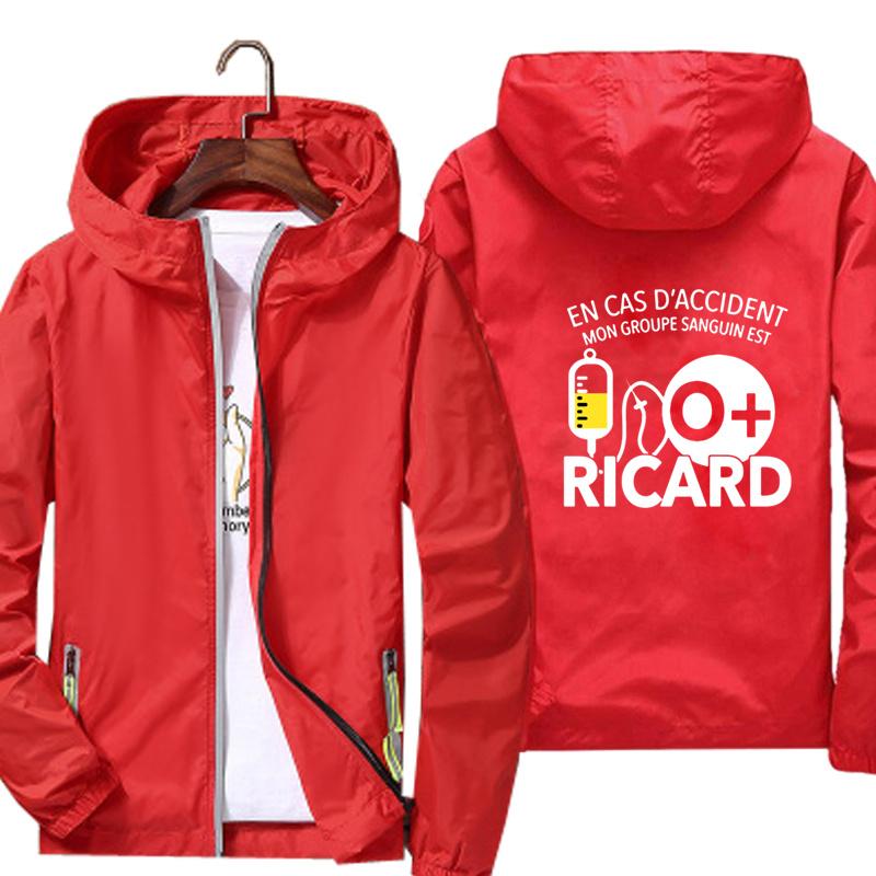 

Men's Jackets Custom Men Women Ricard 1 Jacket Thin Outwear Windbreake Windproof Coat Outdoor Sports Coats, Black;brown