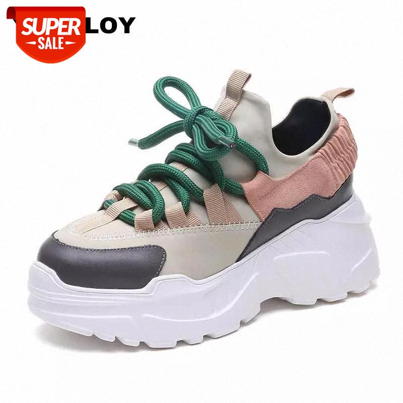 

2019 Spring Autumn Women Casual Shoes Comfortable Platform Woman Sneakers Ladies Trainers Chaussure Femme Tenis Feminino 8CM #zb1w