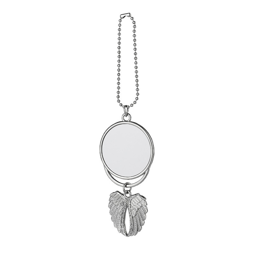 

Pendant Sublimation Air Fresheners White Blank DIY Customized Gifts Three Styles Car Pendants Metal Angel Wings Ornaments A02 s