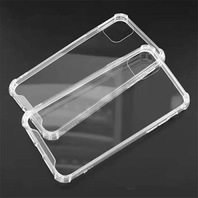 

Cell phone Cases Transparent Shockproof Acrylic Hybrid Armor Soft TPU Case for iPhone 12 mini 11 Pro X XS Max XR 8 Plus