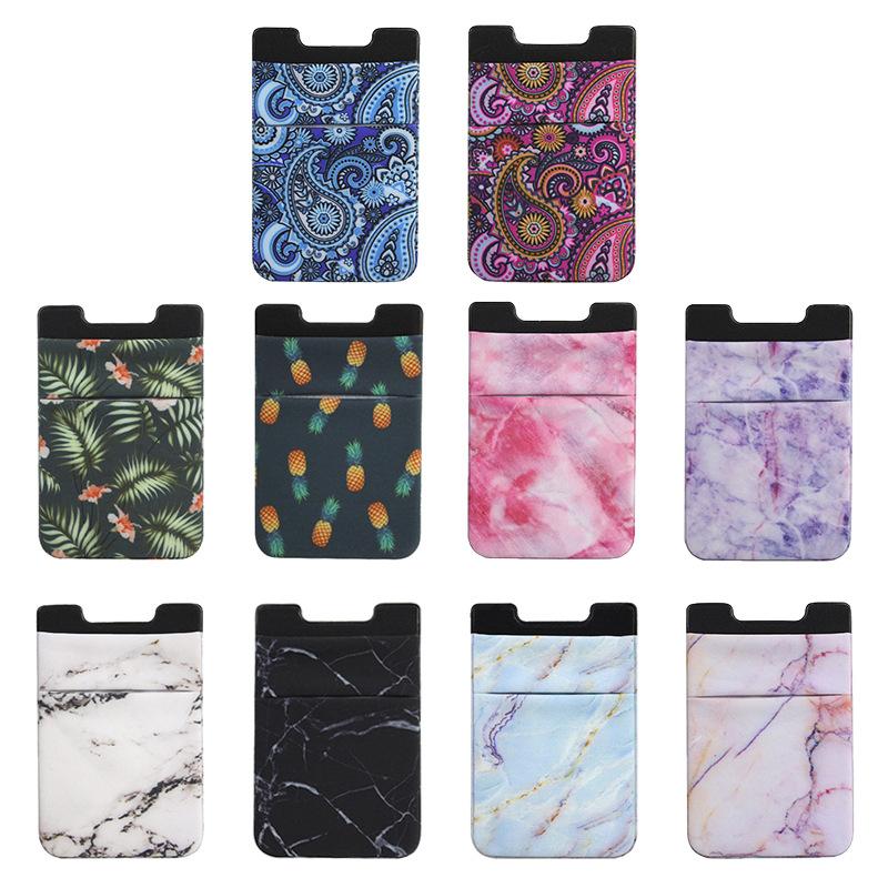 

Card Holders Removable Stick-on Universal Case Slim Pocket Credit Mini Pouch Holder Adhesive Wallet Phone Back Sticker, As photo