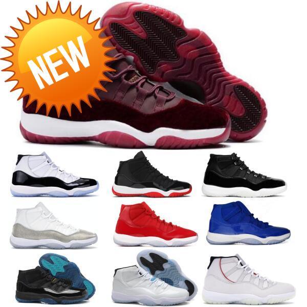 

Hot Concord High 45 11 11s PRM Heiress Gym Red Chicago Platinum Tint Space Jams Men Basketball Shoes sports Sneakers 36-46, 17