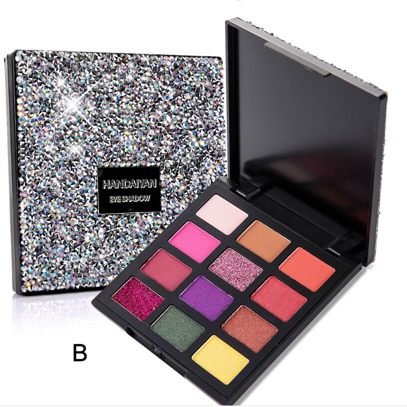 

HANDAIYAN Beauty Eye Makeup palette 12 colors Eyeshadow Palette matte shimmer Rose, Multi