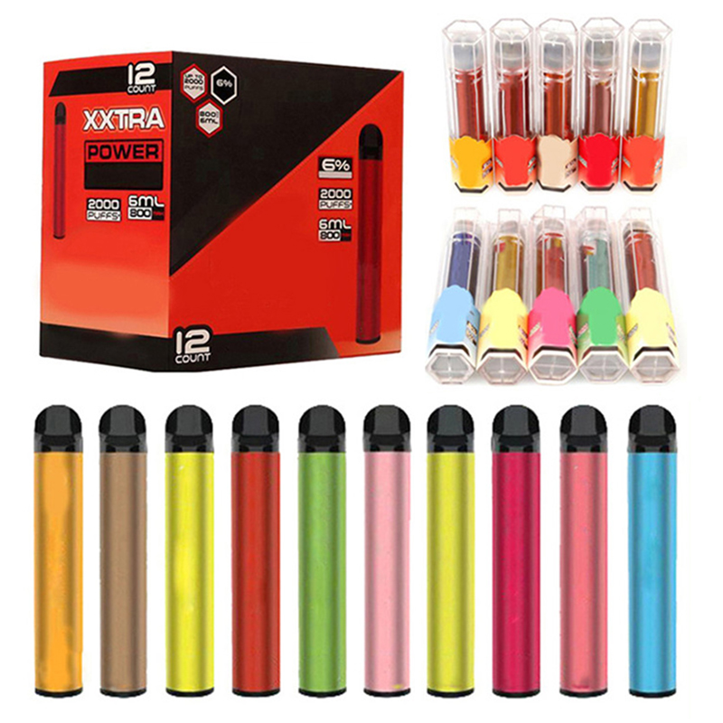 

2000 Puffs 800mAh Bang XXL Disposable Vape Pen Electronic Cigarette E Vapor Pod Device XXtra Puff Vaporizer 24 Colors Vapes