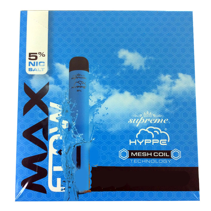 

Hyppe Max Flow Mesh Coil Disposable Device 2000 Puffs e cigarette Starter Kit With 900mah 6ml Prefilled Cartridge Vape pen Puff xxl plus 19 colors