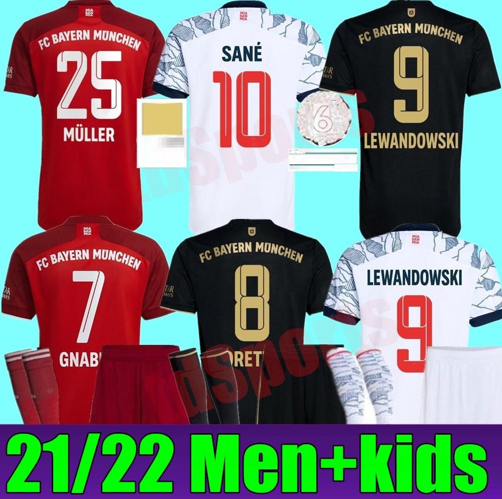 

21 22 Bayern DAVIES SANE HRFC soccer jersey Munich home away 3rd NEUER LEWANDOWSKI GNABRY MULLER adult Men Kids kit MUNCHEN 2021 2022 football shirt, Adult away
