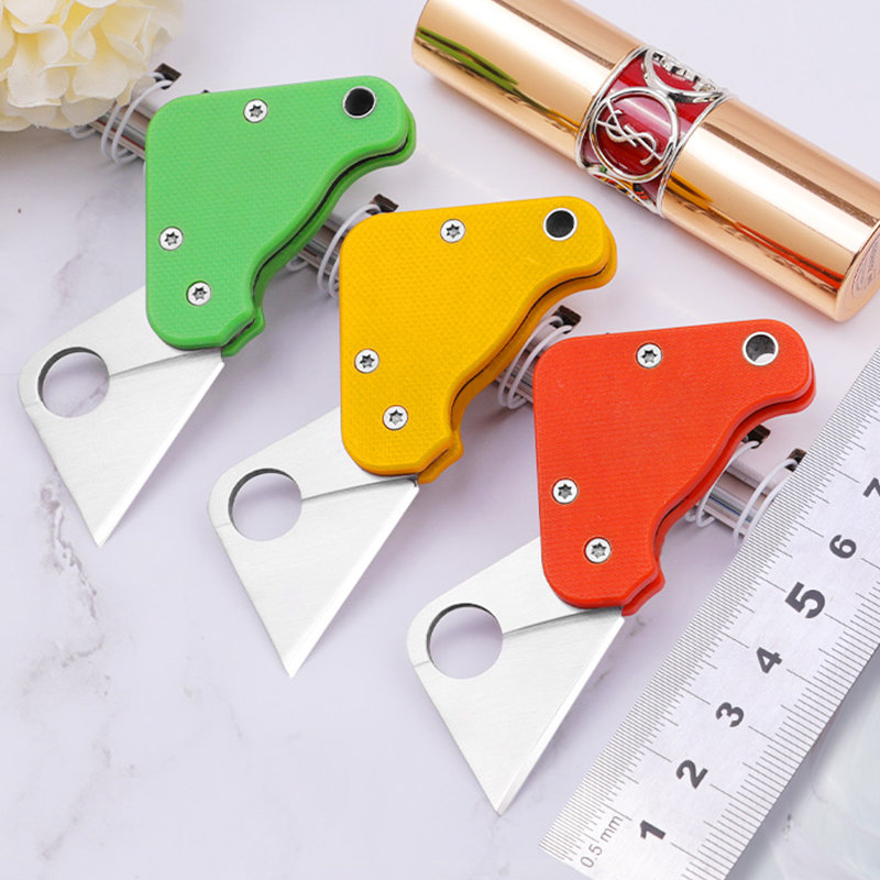 

2021 new small square folding knife mini EDC defense tool pocket knife portable hand tool