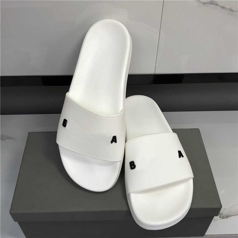 

Top Quality Mens Womens Slipper Three-dimensional Font Shoes Slide Summer Fashion Wide Flat Sandals Flip Flop Size 36-46