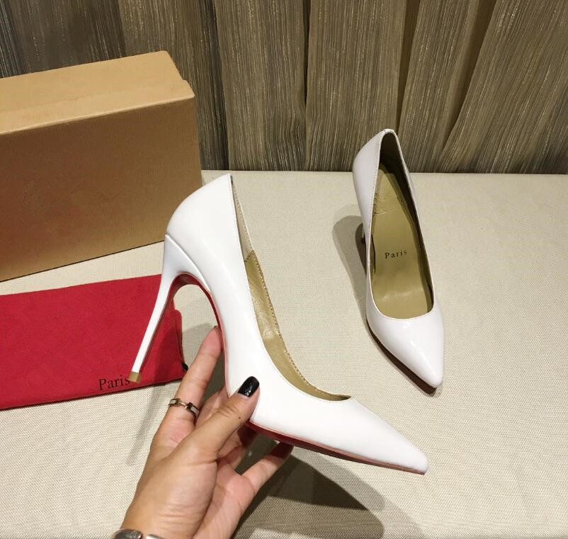 

Plus size 34 to 40 41 white black platform thin heel pumps fashion luxury designer women shoes high heels Come With Box, 06