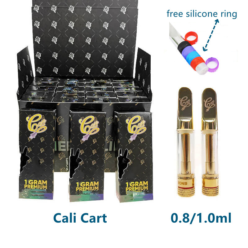 

Vape Carts 0.8ml Atomizer Hologram Thick Oil Cartridge Packaging Cali Ceramic 510 Glass Cartridges Empty Pen Vaporizer