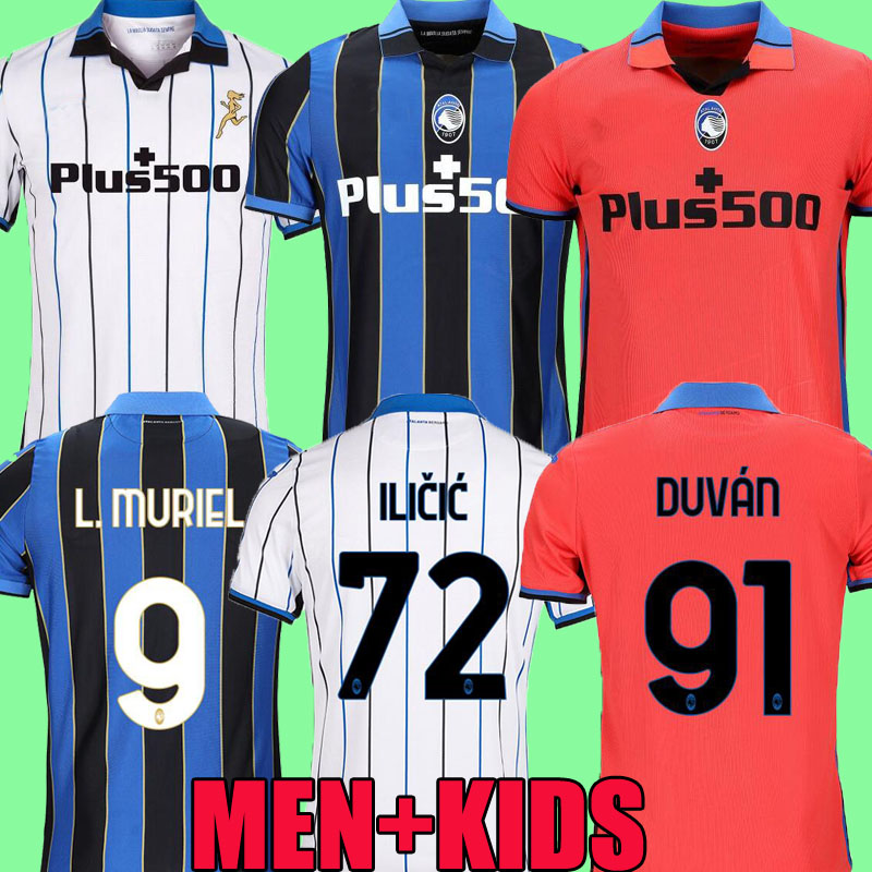

21 22 Atalanta soccer jerseys DUVAN ILICIC L.MURIEL GOSENS 2021 2022 Romero home away 3RD MIRANCIHUK MALINOVSKYI GOLLINI football shirts Adult Kids Kit top thailand, Away+patch