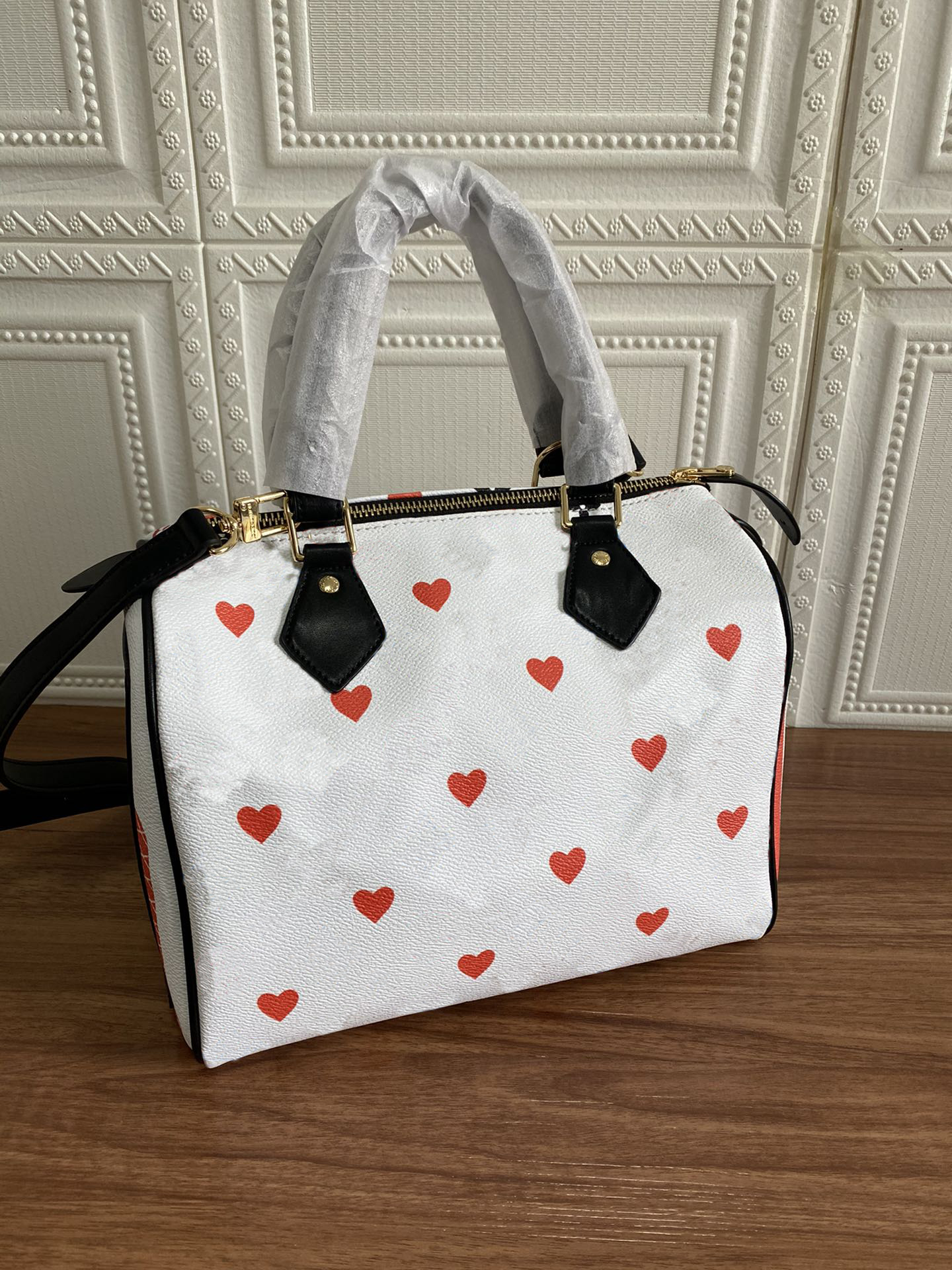 

leather canvas playing-cards print colorful motif zip padlock lady shoulder bag handbag bag travel bags, Sky blue