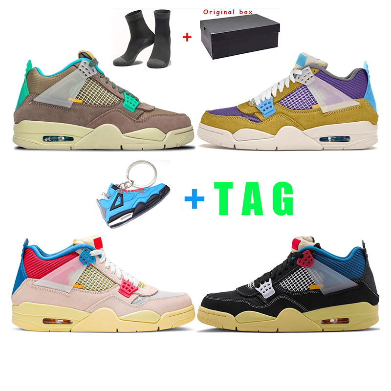 

2021 men basketball shoes 4s Taupe Haze Desert Moss 4 mens trainers sports sneakers fashion outdoor breathable size 40-47