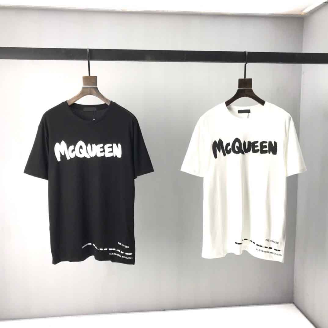 

Sweatshirt sand summer new high grade cotton printing short sleeve round neck panel T-Shirt Oversize Color: black white e4y, Black;brown