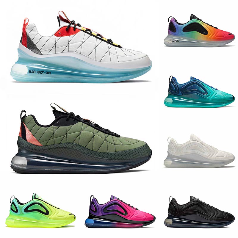 

Wholesale 2021 Cushions 72C 818 Yellow Accents Running Sports Shoes Cargo Khaki Mens Women Sea Forest Triple White 720s Outdoor Trainers Snekaers, D44 36-45