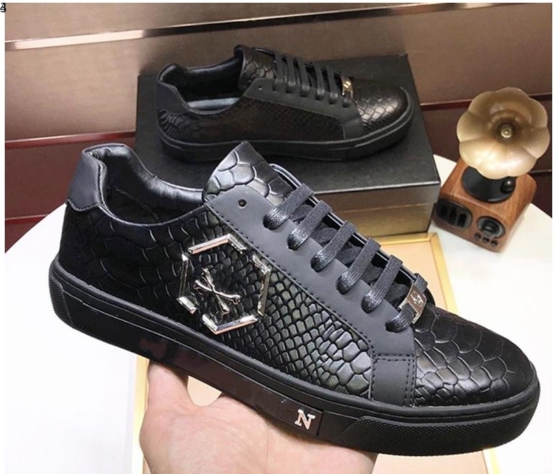 

Valentin 2021 Mens Fashion White Platform Top Quality Genuine Leather Sneaker Flat Casual Shoes mkjx359685