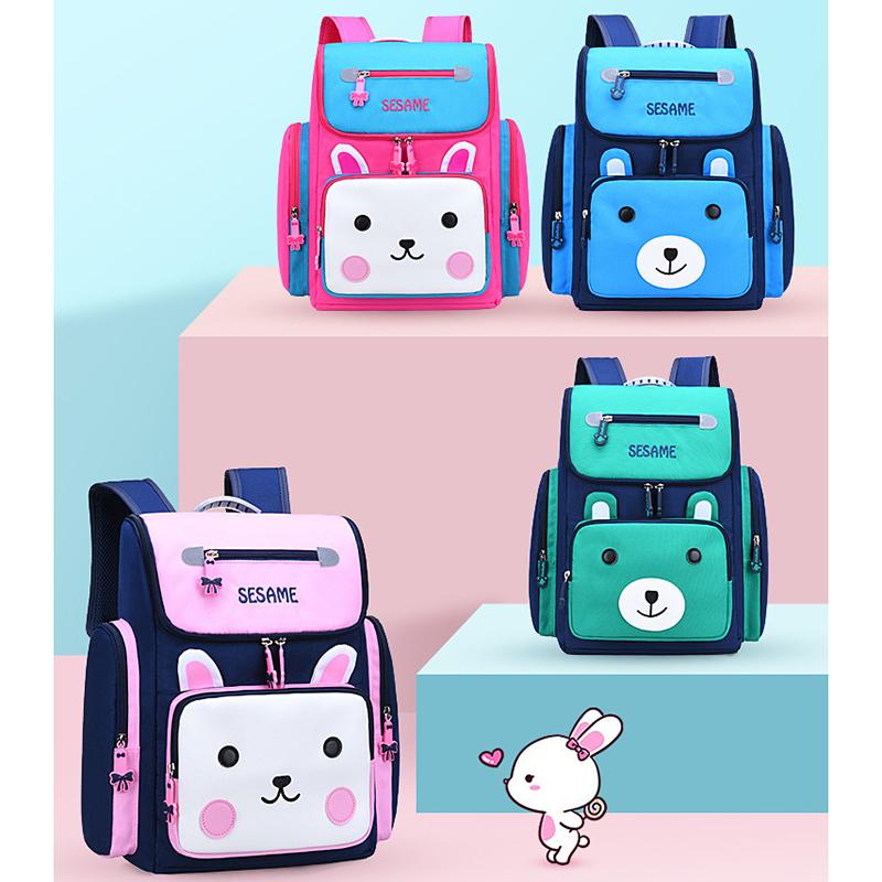 

Backpack Cute Animal Cartoon Kids Light-weight Schoolbag Primary Kindergarten Preschool Bookbag For Sale-WT, Sky blue