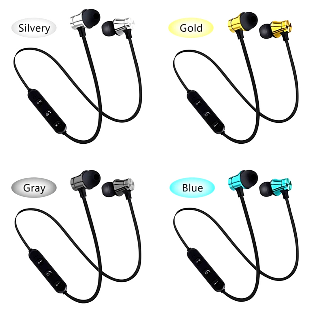 

Bluetooth earbuds Magnetic Adsorption XT11 Neckband Wired Earphones Sports Headphone Stereo Headset With Mic