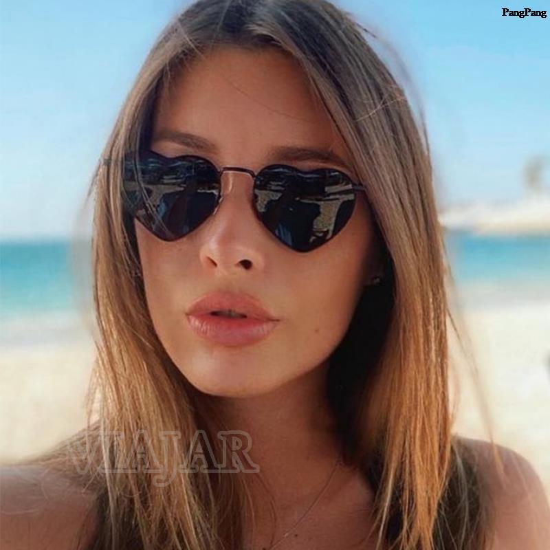 

Outdoor Eyewear 2021 Love Heart Sun Glasses Women Fashion Female Brand Design Vintage Women's UV400 Sunglasses Shades Oculos
