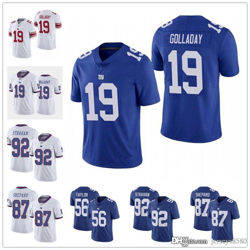 

Men Women New YorkGiantsJersey 19 Kenny Golladay 92 Michael Strahan 87 Sterling Shepard 56 Lawrence Taylor Football Jerseys, Color