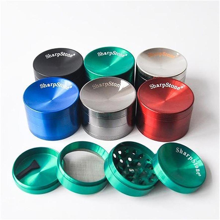 

Concave Sharpstone Grinder Herb Metal Zinc Alloy Tobacco Herbal 4 Layers 40/50/55/63mm Diameter Grinders Smoking Accessories DHLa25