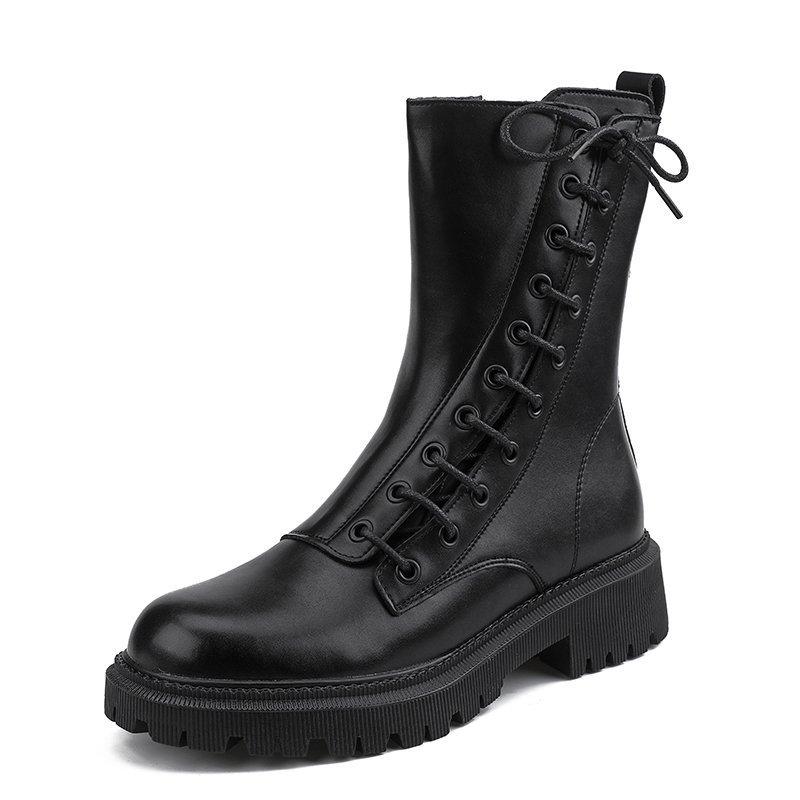 

Boots Black Basic Zapatos Para Mujer Women Shoes Winter Ankle Round Toe For Girls