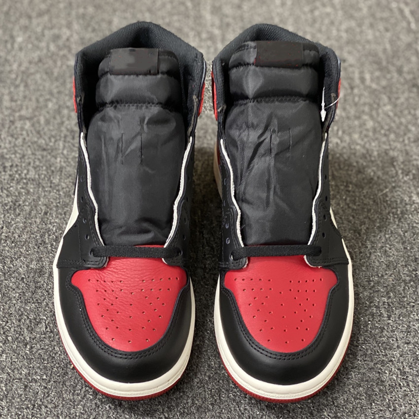 

basketball shoes Banned 2016 men athletic shoe retail wholesale 555088-001 with box, Red