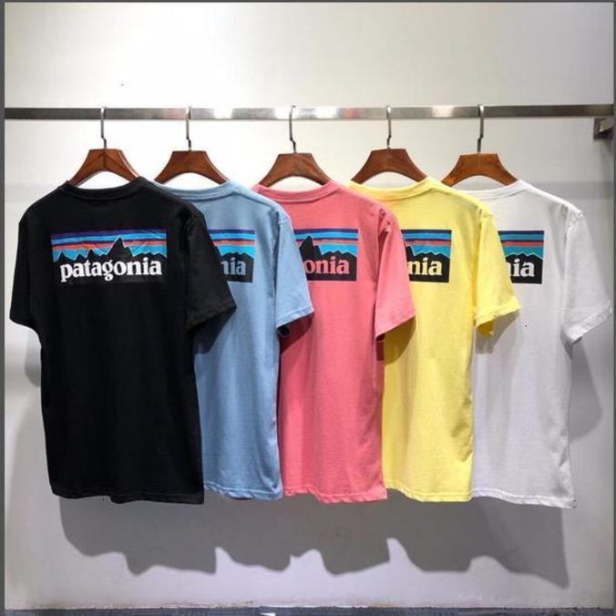 

Summer T Shirt Short Sleeve Tee Men Women Lovers Fashion Men Women T-shirts Patagonia Su_GDY
